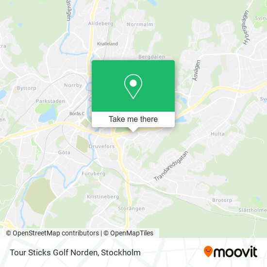Tour Sticks Golf Norden map