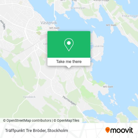 Träffpunkt Tre Bröder map