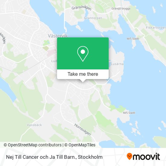 Nej Till Cancer och Ja Till Barn. map