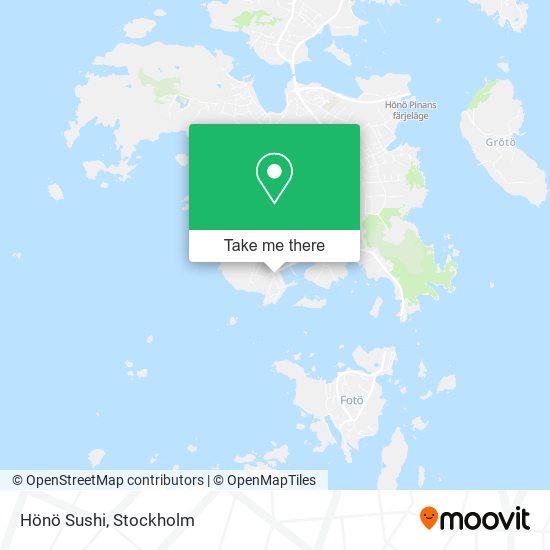 Hönö Sushi map