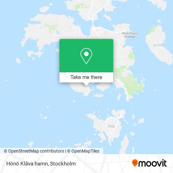 Hönö Klåva hamn map