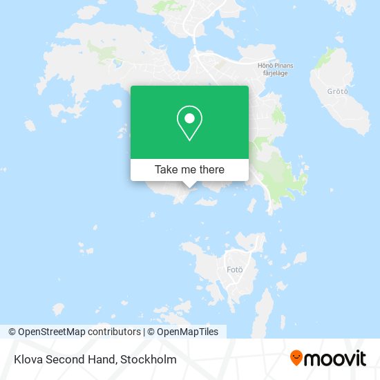 Klova Second Hand map