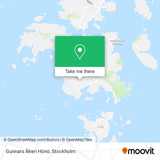 Gunnars Åkeri Hönö map