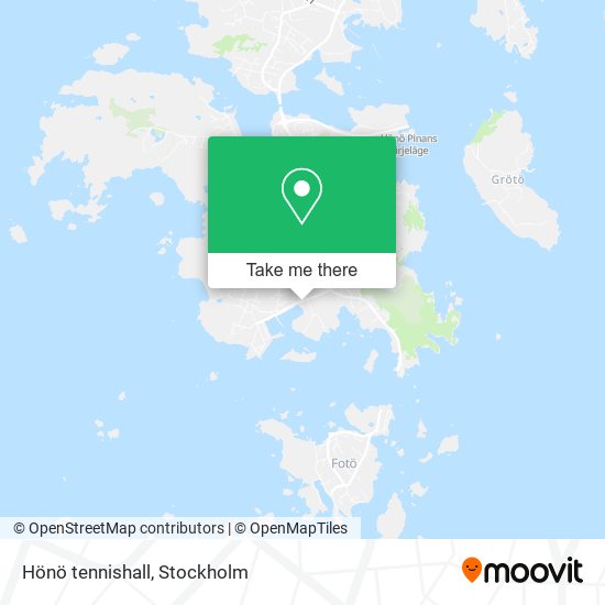 Hönö tennishall map