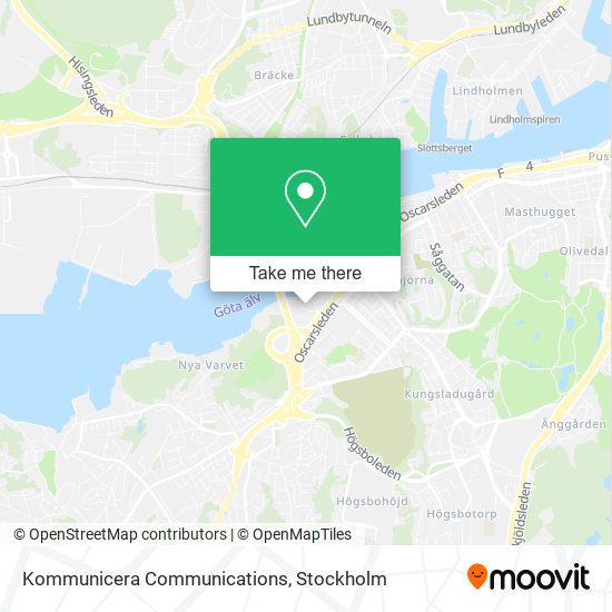 Kommunicera Communications map