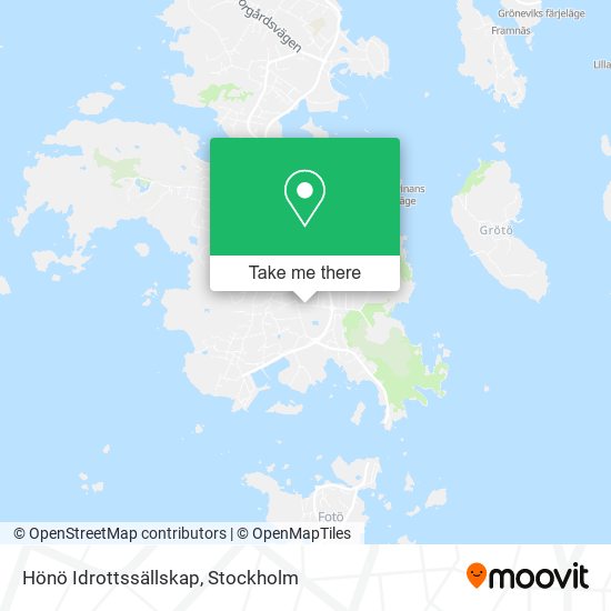 Hönö Idrottssällskap map
