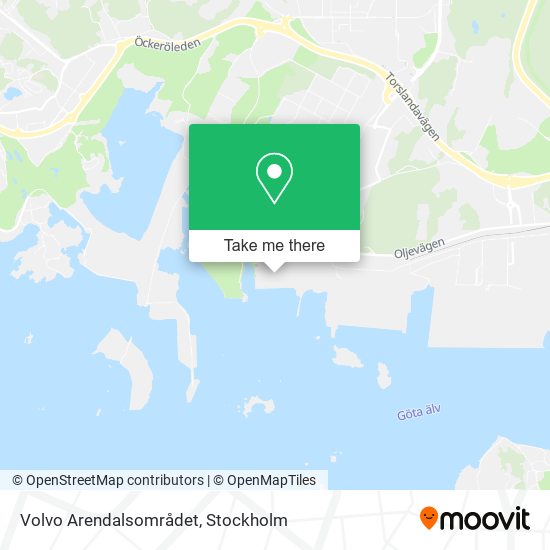 Volvo Arendalsområdet map