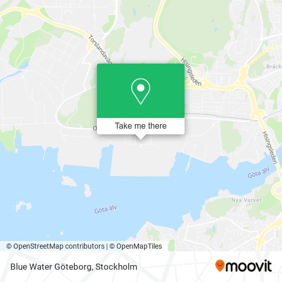 Blue Water Göteborg map