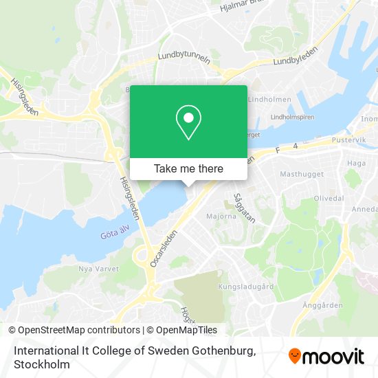 International It College of Sweden Gothenburg map