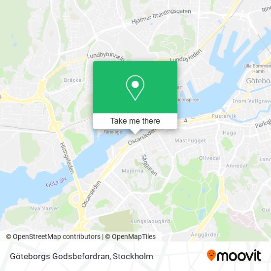 Göteborgs Godsbefordran map