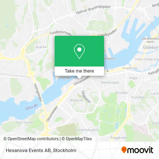 Hexanova Events AB map