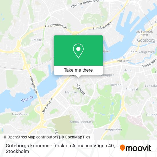 Göteborgs kommun - förskola Allmänna Vägen 40 map