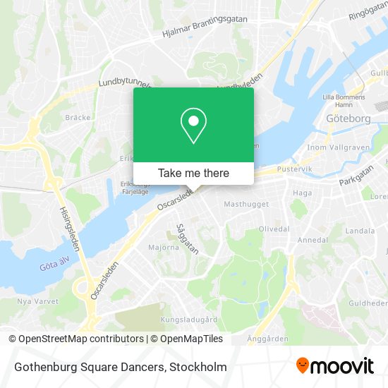 Gothenburg Square Dancers map