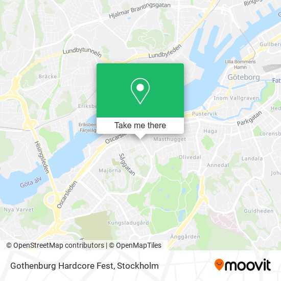 Gothenburg Hardcore Fest map