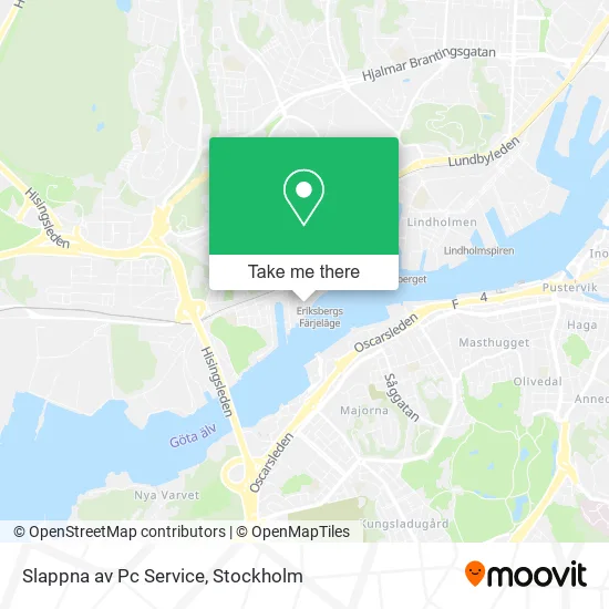 Slappna av Pc Service map