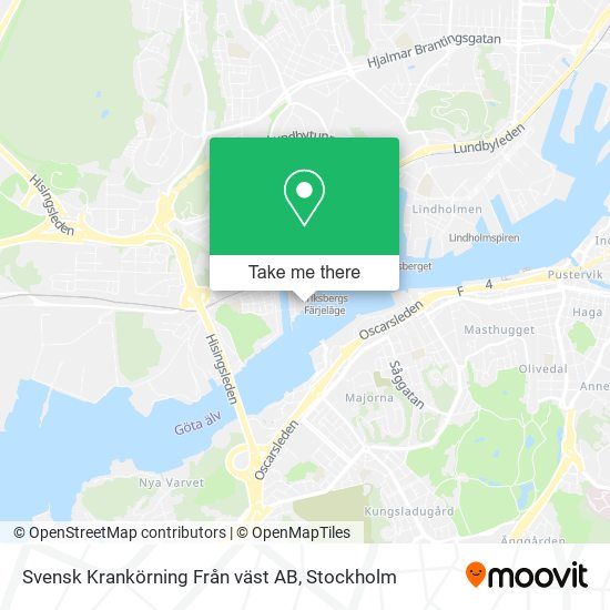 Svensk Krankörning Från väst AB map