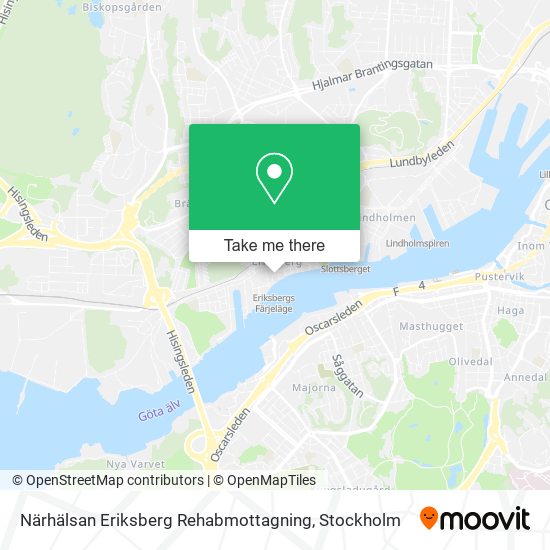 Närhälsan Eriksberg Rehabmottagning map