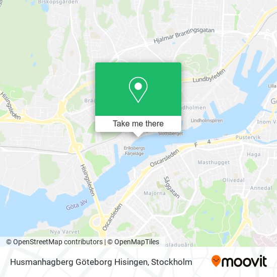 Husmanhagberg Göteborg Hisingen map