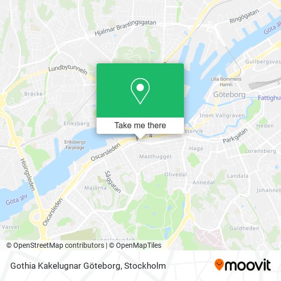 Gothia Kakelugnar Göteborg map