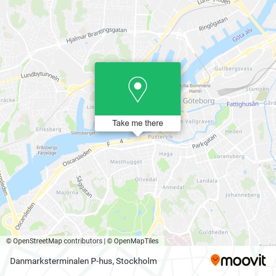 Danmarksterminalen P-hus map
