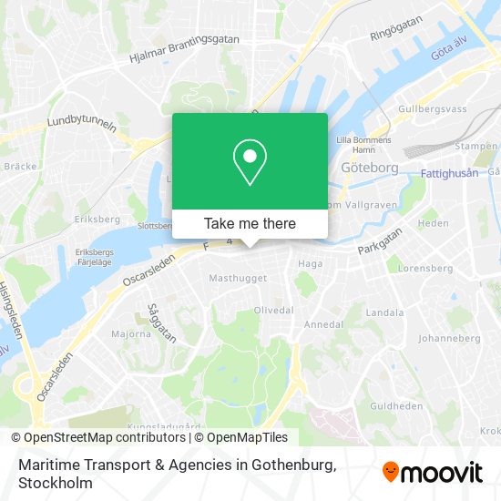 Maritime Transport & Agencies in Gothenburg map