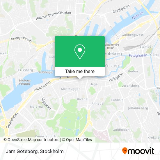 Jam Göteborg map