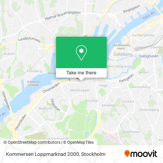 Kommersen Loppmarknad 2000 map