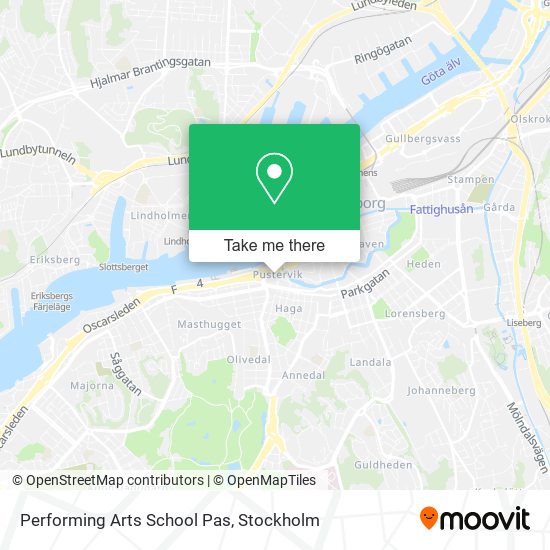 Performing Arts School Pas map