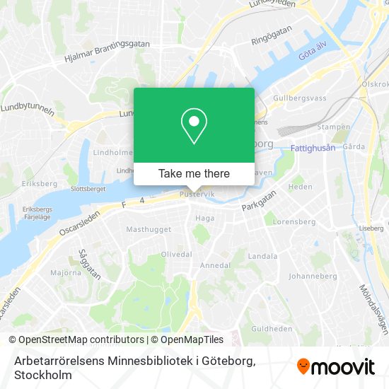 Arbetarrörelsens Minnesbibliotek i Göteborg map