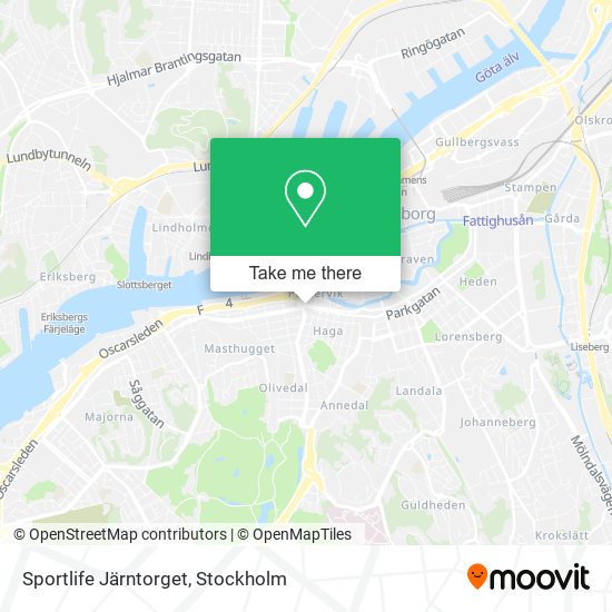 Sportlife Järntorget map