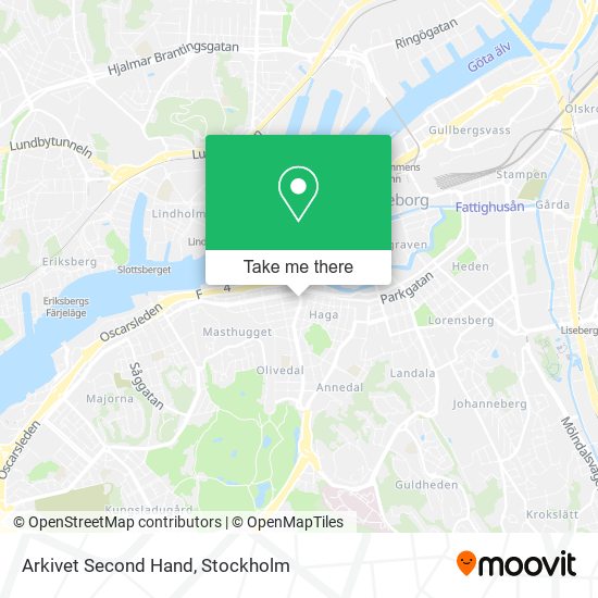 Arkivet Second Hand map