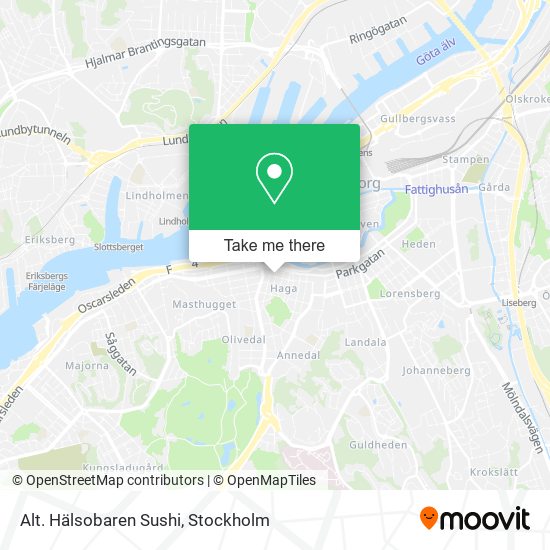 Alt. Hälsobaren Sushi map