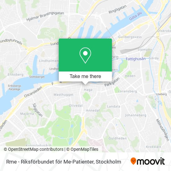 Rme - Riksförbundet för Me-Patienter map