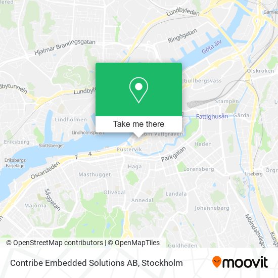 Contribe Embedded Solutions AB map
