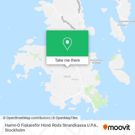 Hamn-O Fiskareför Hönö Röds Strandkassa U.P.A. map