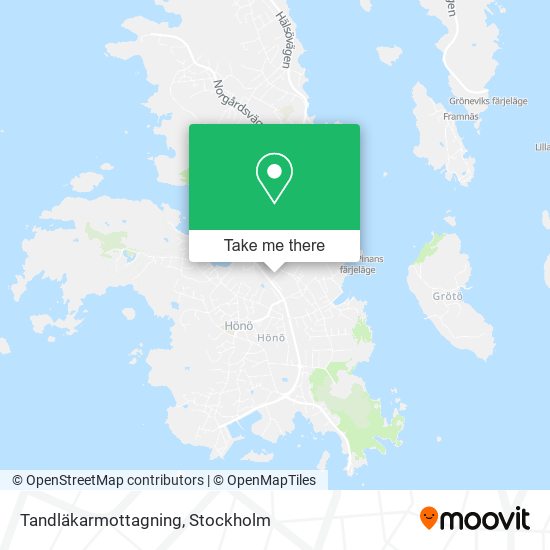 Tandläkarmottagning map