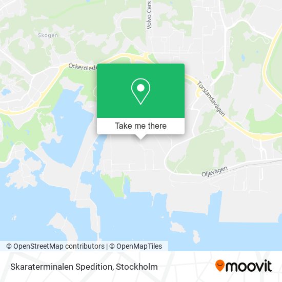 Skaraterminalen Spedition map