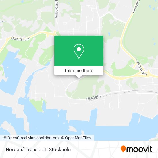 Nordanå Transport map