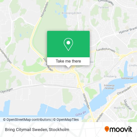 Bring Citymail Sweden map