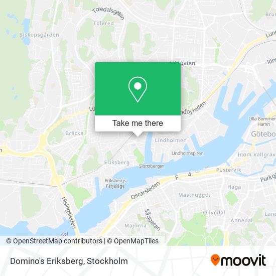 Domino's Eriksberg map