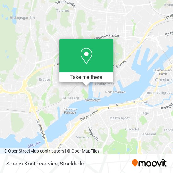 Sörens Kontorservice map