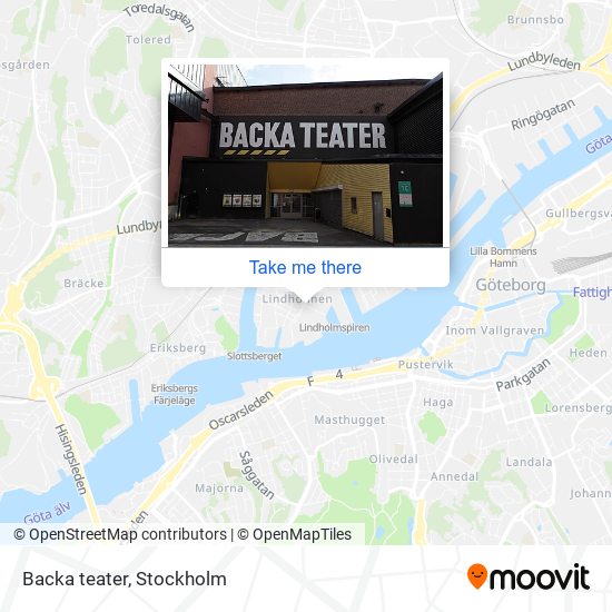 Backa teater map