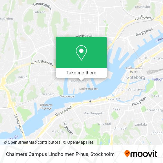 Chalmers Campus Lindholmen P-hus map