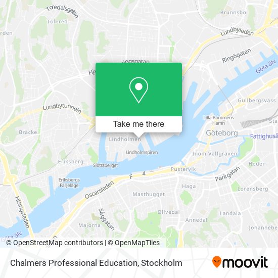 Chalmers Professional Education map