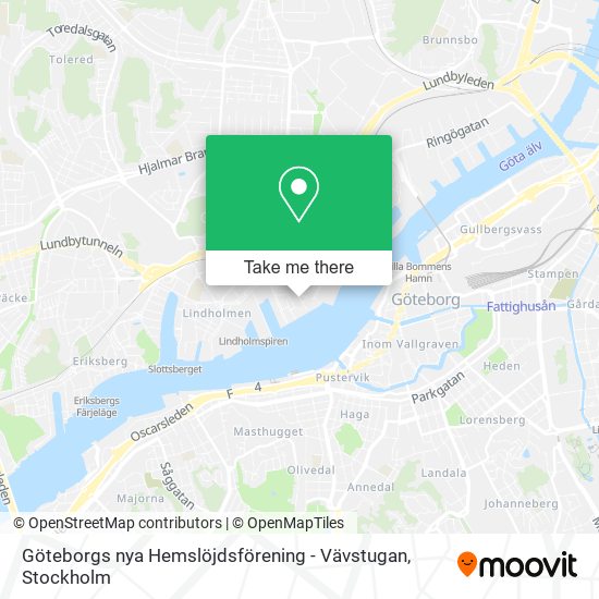 Göteborgs nya Hemslöjdsförening - Vävstugan map