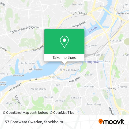 57 Footwear Sweden map