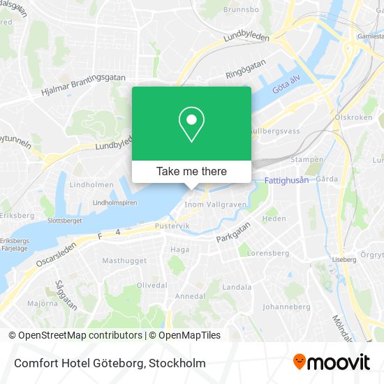 Comfort Hotel Göteborg map