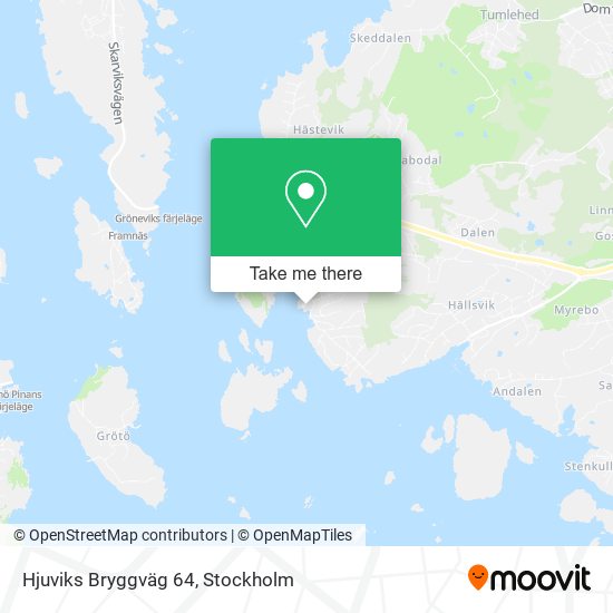 Hjuviks Bryggväg 64 map