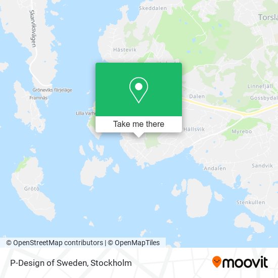 P-Design of Sweden map