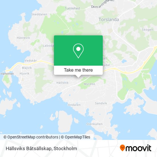 Hällsviks Båtsällskap map